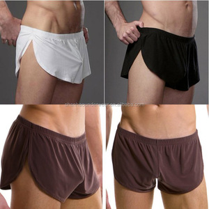 Caleçons boxers pour hommes, taille mi-haute, respirants, en maille, mélange de nylon et élasthanne, confortables pour la nuit - Product Image 5