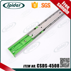 Extensión completa de 45mm Cojinete de bolas cajón de Diapositivas/canal telescópico de <span class=keywords><strong>cierre</strong></span> <span class=keywords><strong>suave</strong></span> rodamiento de <span class=keywords><strong>corredera</strong></span> - Product Image 2