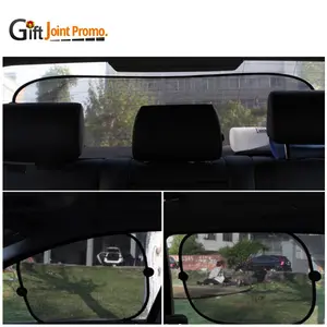 Car Side Sunshade Foldable Magnetic Nylon Mesh Black Car Sunshade For Car Side Window