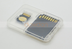 High Quality 2 in 1 Transparent Clear <strong>Memory</strong> Card Case Holder <strong>Box</strong> for SD TF Card - Product Image 4