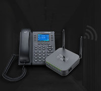 Téléphone VoIP Wi-Fi intelligent avec 2 lignes, téléphone de bureau Wi-Fi SIP, téléphone de bureau avec carte SIM pour le bureau
