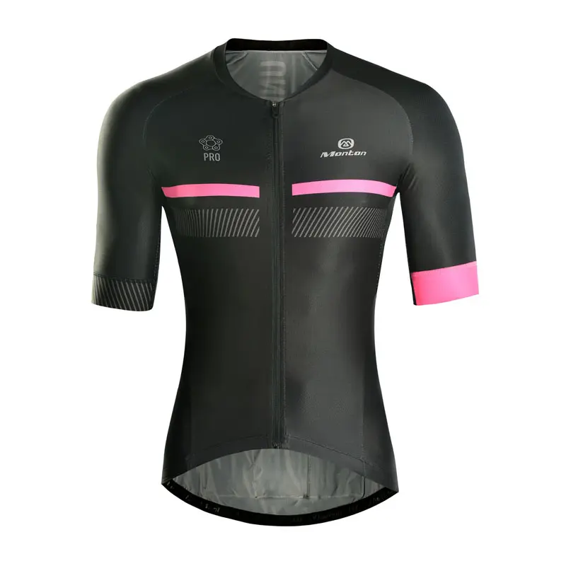 Monton Pro Team Jersey Bersepeda Pria, Pakaian Bersepeda Sublimasi Kustom Profesional 2017