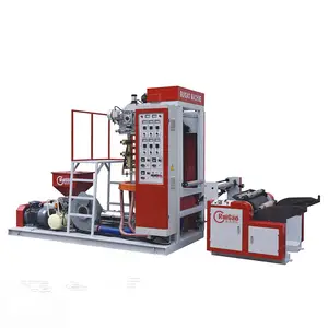 High Speed Auto Loader HDPE PE LDPE PP Plastic Film Blowing Machine With Gusset Price