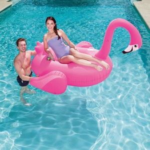 Flotador Inflable <span class=keywords><strong>Gigante</strong></span> de Flamenco Rosa Bestway 41108, Juguete Flotante de PVC para Piscina - Product Image 1