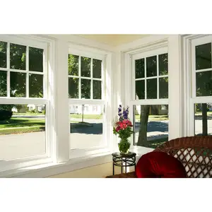 Luxury floor to ceiling glass pvc windows large glass windows for house by China manufacturer