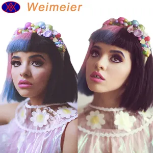 Extensions de cheveux perruque 2018 Haute qualité Melanie Martinez cheveux courts styles de fibres synthétiques pour cosplay perruque