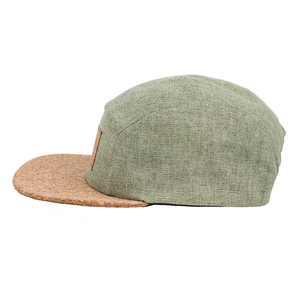 Chapeaux personnalisés en bois de chanvre à 5 panneaux Camp - Product Image 4