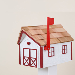 Boîte <span class=keywords><strong>aux</strong></span> <span class=keywords><strong>lettres</strong></span> en bois de style grange, utilisée largement, pour l'extérieur - Product Image 2