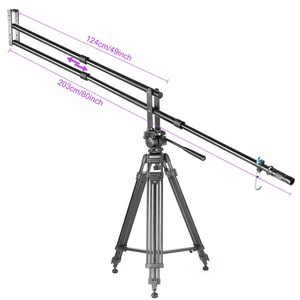 200 centimetri di Alluminio Portatile Professionale DSLR Video Camera Extension Arm Mini Gru a bandiera con la per REFLEX DV Photo Studio Con borsa - Product Image 6