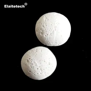 Light weight porous alumina ceramic ball for porcelain support media