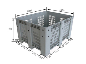 Pieghevole in plastica pallet con i lati/tamburo di plastica pallet/box auto - Product Image 2