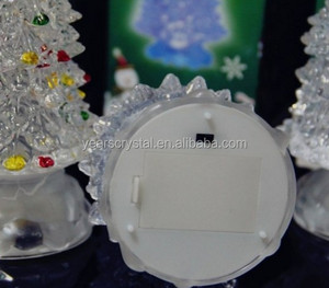 Năm tinh thể acrylic Cây giáng sinh nhỏ giá rẻ nhất acrylic tinh thể Cây giáng sinh với ánh sáng <span class=keywords><strong>Led</strong></span> 7 màu sắc thay đổi bán buôn - Product Image 4