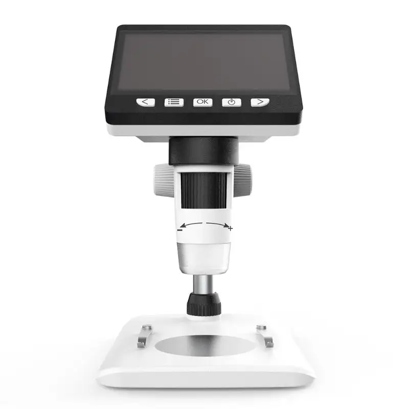 Microscope numérique pour vidéo électronique, grossissement 1000x, 4.3 pouces HD LCD, caméra loupe pour la réparation avec support ajustable