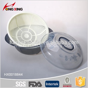 Cesto di plastica per il pane con coperchio cesto di conservazione per frutta e verdura acqua cestello e lavabo - Product Image 4