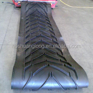 Chevron Gespleten Hellingsmateriaal Elastische Stof Geplette Stenen Transportbanddraper Om Het Wegglijden Van Materialen Te Verminderen - Product Image 5