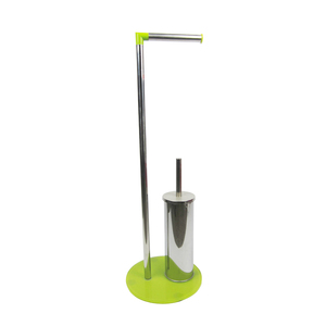 De baño de Metal libre de <span class=keywords><strong>pie</strong></span> titular de <span class=keywords><strong>papel</strong></span> higiénico con cepillo <span class=keywords><strong>soporte</strong></span> - Product Image 1