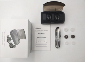 V5.0 EDR Bluetoothヘッドセット最大6時間の作業時間ステレオヘッドフォンワイヤレスイヤフォンiOS/Android用のリアルミュージック