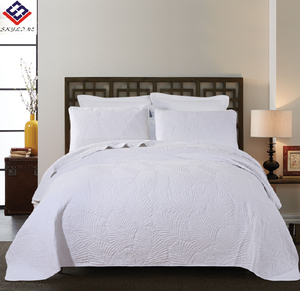 À la mode Style américain blanc 100% coton couette couette ensemble de literie tissé Technique vente chaude linge de <span class=keywords><strong>lit</strong></span> - Product Image 2