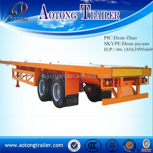 Fabricación de china 40ft chasis del remolque para el transporte de contenedores casa - Product Image 1