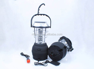 Linterna de Camping LED Recargable con Dinamo Solar, Resistente al Agua, Cuerpo de ABS Blanco, Negro y Dorado, para Uso en Exteriores, 36 LED - Product Image 6