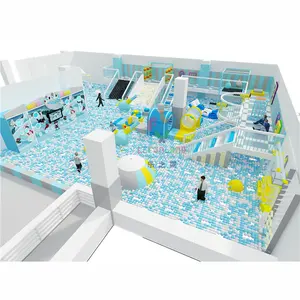 热设计孩子室内游乐场软球游泳池塑料有趣的主题公园游乐场