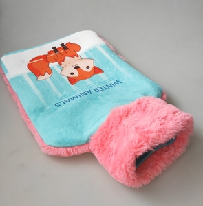 Couverture en fourrure douce design <span class=keywords><strong>renard</strong></span> rose chaud avec bouteille d'eau chaude en caoutchouc de qualité BS pour cadeau de vacances - Product Image 5