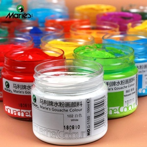 Peinture Gouache Non toxique, article de marque japonaise, vente en gros pour étudiants G1100, 100ml - Product Image 5