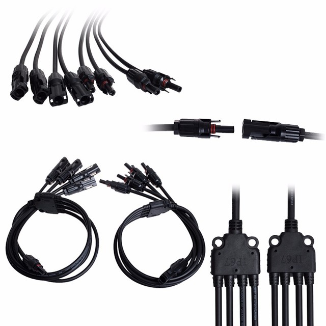 1500V IP68 Waterproof Solar PV Connector Male Female for 2.5mm² 4mm² 6mm² Solar Cable Connection