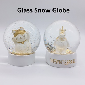 Factory Poly Resin unicorn <strong>Cat</strong> Custom <strong>Snow</strong> <strong>Globe</strong> - Product Image 5