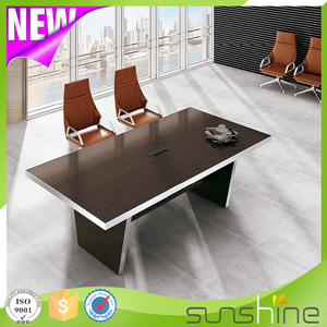 Bàn hội nghị bằng gỗ nhỏ màu đen cho các cuộc họp Thiết kế bàn thanh lịch - Product Image 2