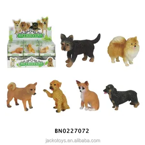 Mainan Model Retriever Mini Mainan Hewan PVC Plastik Mainan Anjing