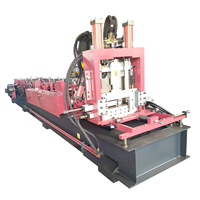 Machine de fabrication de profilés en acier galvanisé en forme de C et de Z avec commande automatique PLC, entraînement par moteur, roulement à engrenages pour utilisation sur toiture/mur/escalier