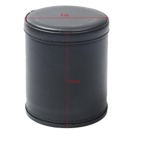 Cảm Thấy Lót PU Da Con Xúc Xắc Xếp Chồng Cup <span class=keywords><strong>Set</strong></span> Với 6 Dot Dices - Product Image 3