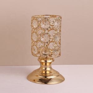 Portacandele in cristallo romantico stile europeo nuovo Design per la casa decorazione per feste in metallo placcato per matrimoni - Product Image 4