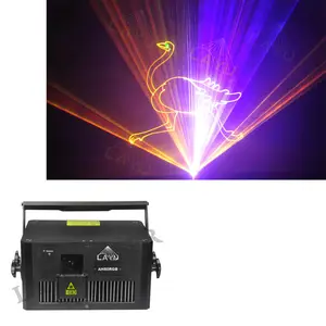 ILDA control 8w high power RGB Logo outdoor sky laser light For Advertising