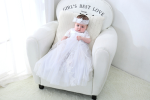 <span class=keywords><strong>Robe</strong></span> <span class=keywords><strong>de</strong></span> baptême en dentelle pour filles et garçons, tenue blanche <span class=keywords><strong>de</strong></span> 50 cm, idéale pour baptême, vente en gros - Product Image 4