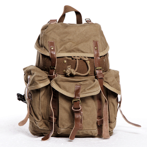 T 2296 Wholesale <strong>Backpack</strong> Mens Blank Canvas <strong>Drawstring</strong> <strong>Backpack</strong> - Product Image 2