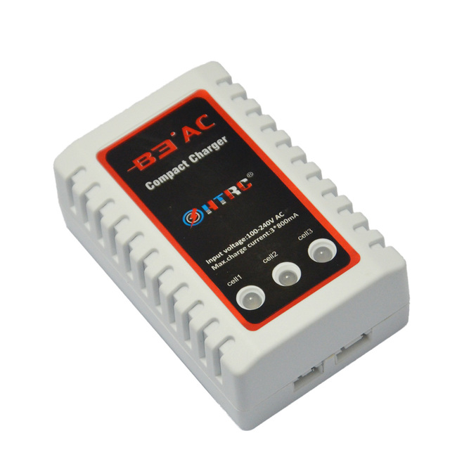 NEW HTRC B3AC Electric Compact Balance Charger B3 Pro with for USB Port PC Fireproof Material for 2S-3S Lipo Batteries