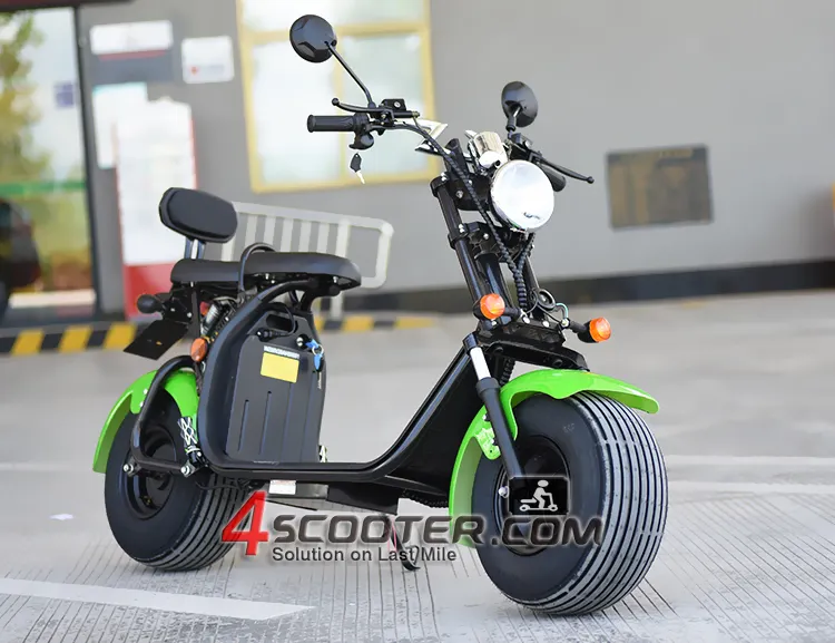 2000w citycoco scooter elétrico com bateria removível dupla