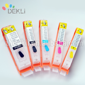 PGI 550 de <span class=keywords><strong>551</strong></span> cartuchos de tinta de la impresora Canon MG6450 MG5550 MG5650 restablecer cartucho de tinta con arco Chip - Product Image 6