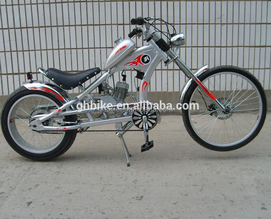 24 "дешевый газовый двигатель велосипед CHOPPER Мотоцикл двухтактный газовый двигатель велосипед