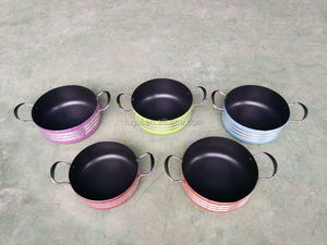 Ensemble de 5 casseroles en aluminium antiadhésif <span class=keywords><strong>pas</strong></span> <span class=keywords><strong>cher</strong></span>, ustensiles de cuisine antiadhésifs avec couvercle en verre, casserole en aluminium antiadhésif - Product Image 3