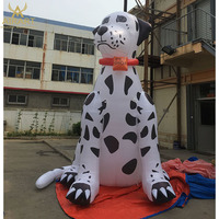 Chien tacheté géant gonflable de 4 m de haut, chien dalmatien gonflable