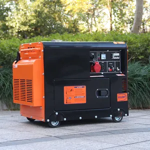 Bison China 5000W Lange Run Tijd Chinese Super Stille Diesel Generator Set, Diesel Generator 5.5kva, diesel Generator Set 5kw