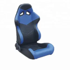 अलग अलग रंग के साथ प्रसिद्ध समायोज्य यूनिवर्सल ऑटो कार सीटें आरामदायक कार रेसिंग सीट पीवीसी चमड़ा रेसिंग सीट