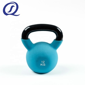 Pesas Rusas de Hierro Fundido Recubiertas de Neopreno para Gimnasio, Coloridas, de 4 Piezas, con Logotipo Personalizado, Venta al por Mayor de Fábrica - Product Image 4