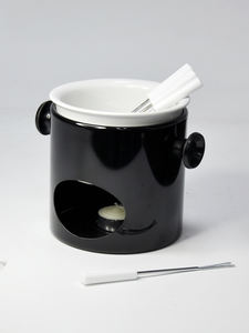 Elegante set de fondue de chocolate rojo cereza perfecto - Product Image 3