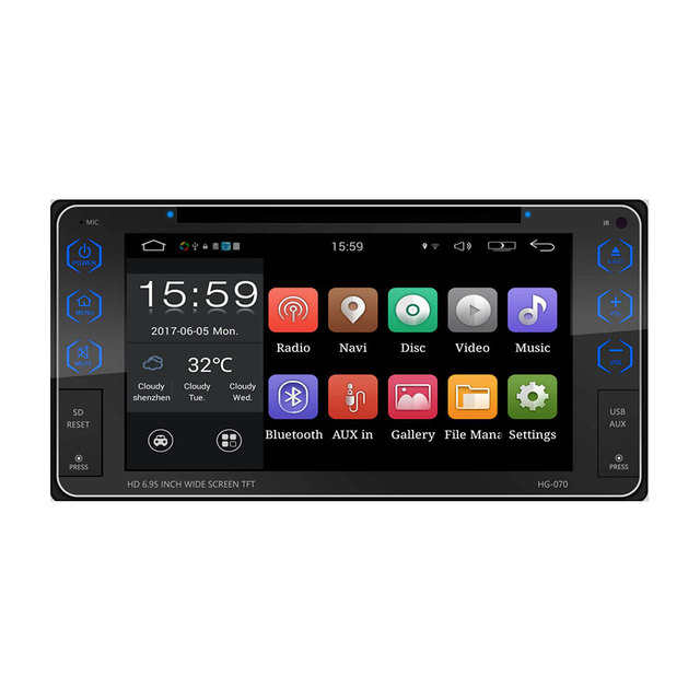 Android 6.95 Inch 2 Din Car Dvd Player for Toyota Universal