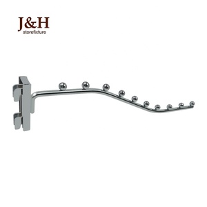 De Metal de plata de prendas de vestir Rack gancho saludó cascada perchas 10 cuentas por Vertical estándar - Product Image 1