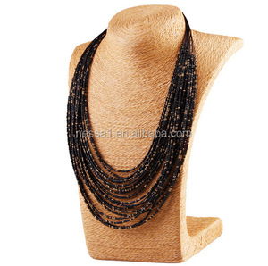Collana di perline di semi di moda, <span class=keywords><strong>gioielli</strong></span> fatti <span class=keywords><strong>a</strong></span> <span class=keywords><strong>mano</strong></span>, <span class=keywords><strong>gioielli</strong></span> di perline all'ingrosso N230355 - Product Image 2